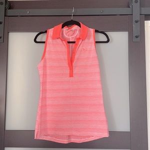 Neon orange UA Golf tank